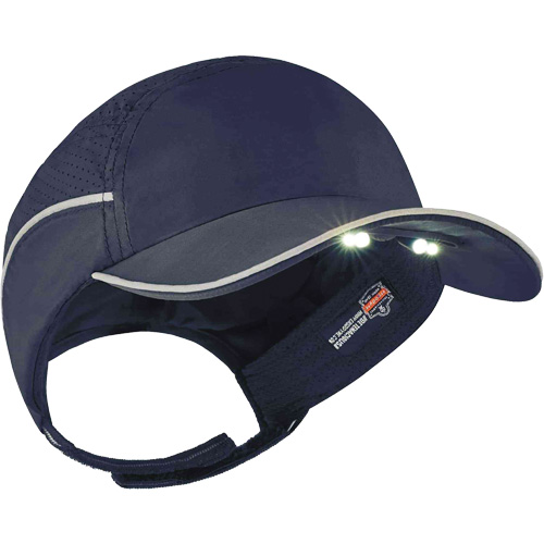 Casque antichocs l&eacute;ger avec lampe DEL 8965 Skullerz, Bleu marin Kelford