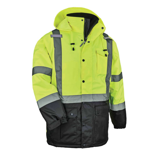 GloWear&reg; 8384 Type R Thermal Parka, High Visibility Lime-Yellow, Large Kelford