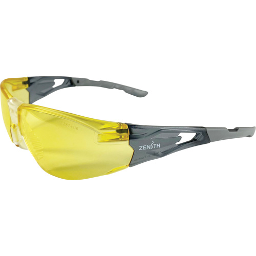 Z2900 Series Safety Glasses, Amber Lens, Anti-Scratch, ANSI Z87+/Meets/Exceeds CSA Z94.3 Kelford