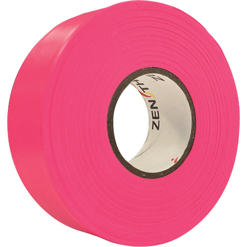 Ruban de signalisation, 1,1875" la x 164' lo, Rose fluorescent Kelford