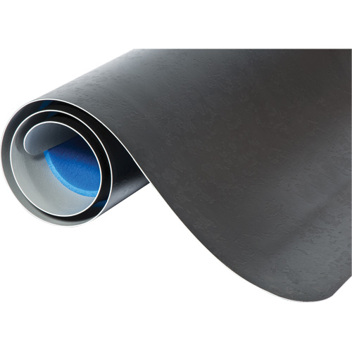 Tapis antimicrobiens WD Elegance, Lisse, 3' x 5' x 9/16", Noir, Vinyle Kelford