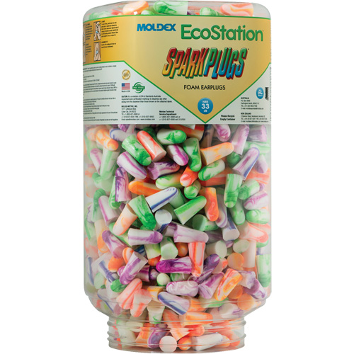 EcoStation SparkPlugs&reg; Earplug Refill, Bulk - Canister Kelford