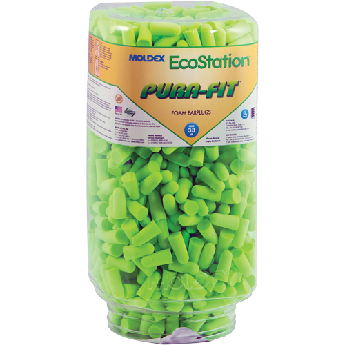 EcoStation Pura-Fit&reg; Earplug Refill, Bulk - Canister Kelford