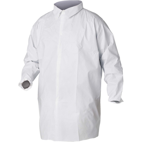 KleenGuard A20 Lab Coats, SMS, White, Small Kelford