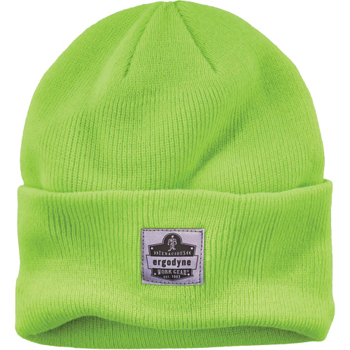 N-Ferno&reg; Rib Knit Beanie Hat, One Size, High-Visibility Lime Green Kelford