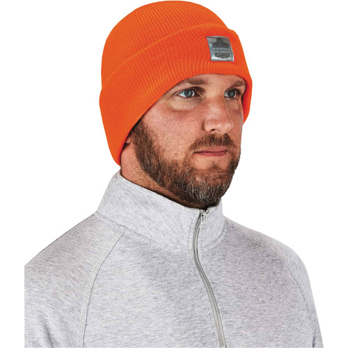 N-Ferno&reg; Rib Knit Beanie Hat, One Size, Orange Kelford