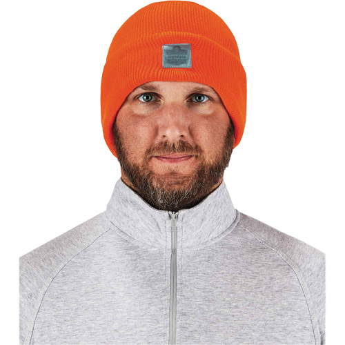 N-Ferno&reg; Rib Knit Beanie Hat, One Size, Orange Kelford