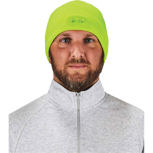 Bonnet N-Ferno &agrave; lumi&egrave;res DEL, Taille unique, Vert lime haute visibilit&eacute; Kelford