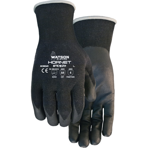 Stealth Hornet Cut Resistant Gloves, Size Small, 18 Gauge, Foam Nitrile Coated, Glass Fibre/HPPE/Nylon/Spandex Shell, ASTM ANSI Level A4/EN 388 Level 5 Kelford