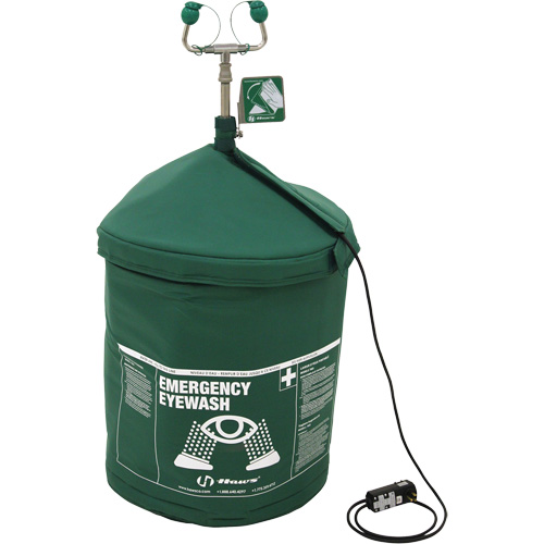 Douche oculaire d'urgence portative en mat&eacute;riau tremp&eacute;, Pressuris&eacute;, Capacit&eacute; 15 gal., Conformit&eacute; ANSI Z358.1 Kelford