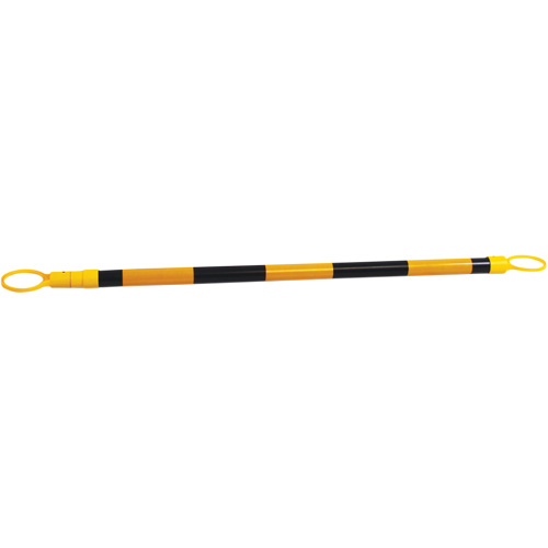 Retractable Cone Bar, 7'2" Extended Length, Black/Yellow Kelford