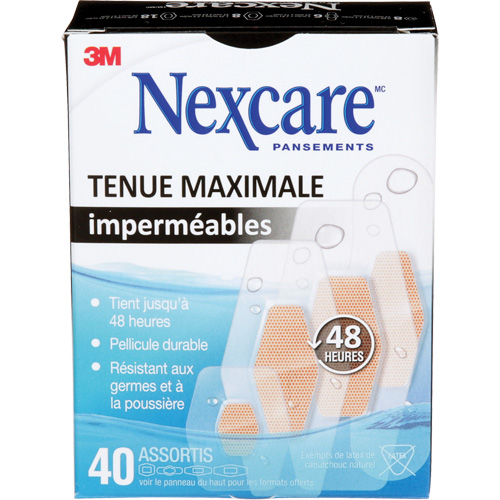 Nexcare Max-Hold Waterproof Bandages, Assorted, Plastic, Sterile Kelford