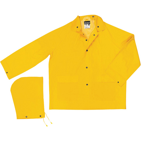Imperm&eacute;able de s&eacute;rie classique avec capuchon amovible, Polyester/PVC, 2T-Grand, Jaune Kelford