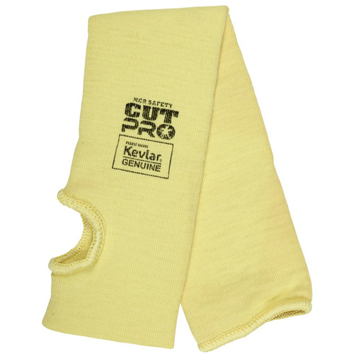 Safety Cut Pro Cut Resistant Sleeve, Kevlar&reg;, 18", ASTM ANSI Level A3, Yellow Kelford