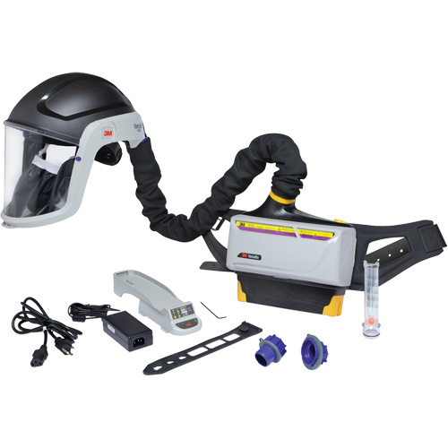 Trousse de respirateur d&eacute;puration dair propuls&eacute; pour lindustrie lourde Versaflo, Capuchon & visi&egrave;re, Pile Lithium-ion Kelford