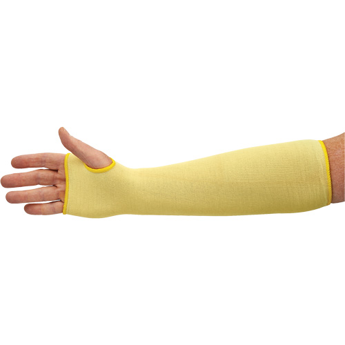 KleenGuard G60 Cut Resistant Sleeve, Kevlar&reg;, 18", ASTM ANSI Level A2/EN 388 Level 2, Yellow Kelford
