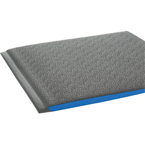 Wear-Bond Comfort-King Ergonomic Mats, Pebbled, 2' x 3' x 9/16", Grey, Vinyl Foam Kelford