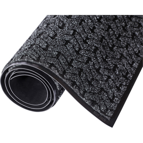 Tire-Track Performance Entrance Mats, Wiper/Scraper, 4' x 8' x 3/8", Charcoal Kelford