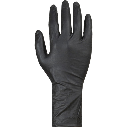 KeepKleen&reg; Disposable Gloves, Large, Nitrile, 8-mil, Powder-Free, Black Kelford