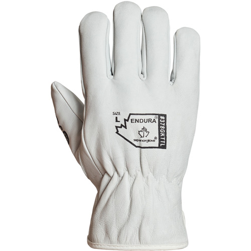 Endura&reg; Winter-Lined Driver Gloves, X-Large, Grain Goatskin Palm, Thinsulate Inner Lining Kelford