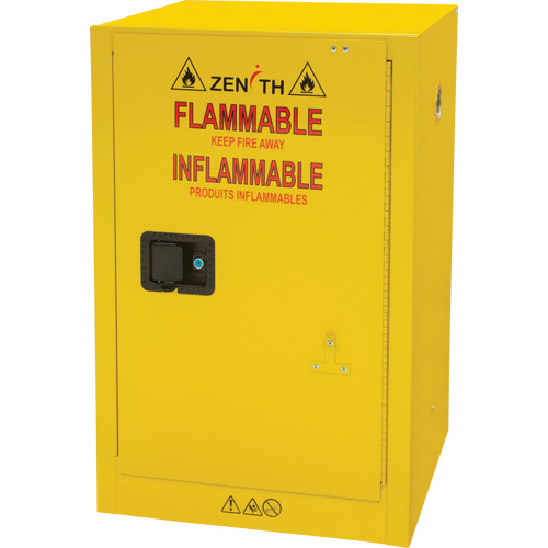 Flammable Storage Cabinet, 12 gal., 1 Door, 23" W x 35" H x 18" D Kelford