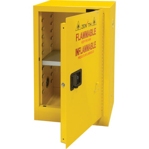 Flammable Storage Cabinet, 12 gal., 1 Door, 23" W x 35" H x 18" D Kelford