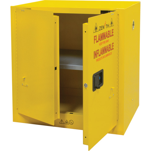 Flammable Storage Cabinet, 22 gal., 2 Door, 35" W x 35" H x 22" D Kelford