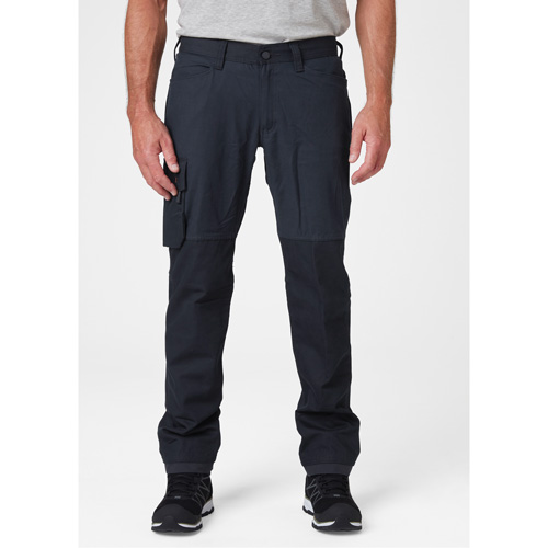 Pantalons d'entretien Oxford, Poly-coton, Bleu marin, Taille 30, Entrejambe 32 Kelford