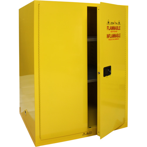 Flammable Storage Cabinet, 90 Gal., 2 Door, 43" W x 66" H x 34" D Kelford