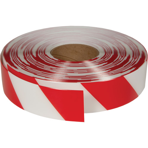 ArmorStripe&reg; Ultra Durable Floor Tape, 2" x 100', PVC, Red and White Kelford