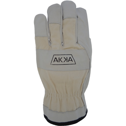 Cotton-Backed Drivers Gloves, Large, Grain Goatskin Palm Kelford