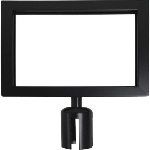 Sign Frame for Crowd Control Post, Black Kelford