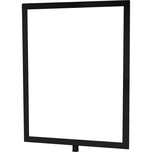Porte-enseigne vertical robuste pour montant classique, Noir Kelford