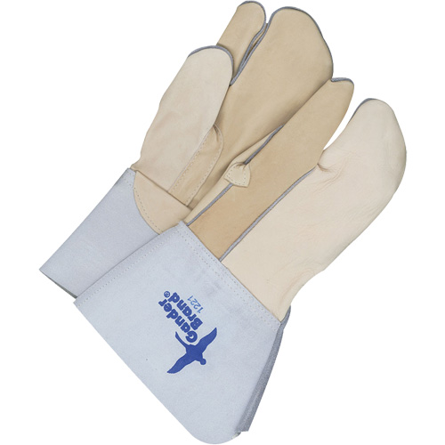 Gants &agrave; trois doigts en cuir, Cuir fleur de vache, Taille 9 Kelford
