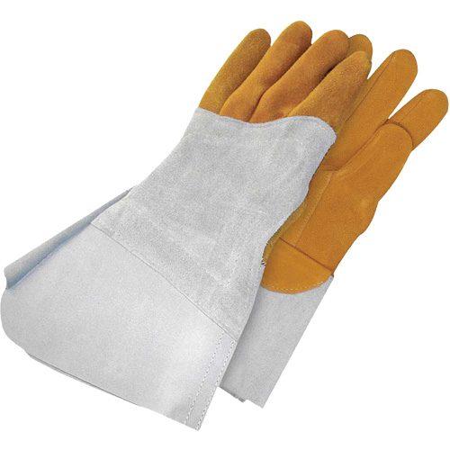 Gants de soudage &agrave; l'arc TIG en cuir de daim retourn&eacute; Gander Brand, Cuir fleur de daim, Taille 13 Kelford