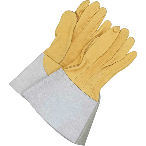 Gander Brand Reverse Grain TIG Welder Gloves, Grain Deerskin, Size 8 Kelford