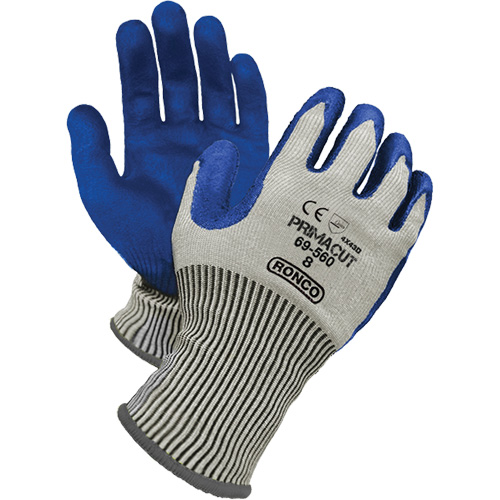 PrimaCut Cut Resistant Gloves, Size 8, 13 Gauge, Nitrile Coated, HPPE Shell, ANSI/ISEA 105 Level 4/EN 388 Level 5 Kelford