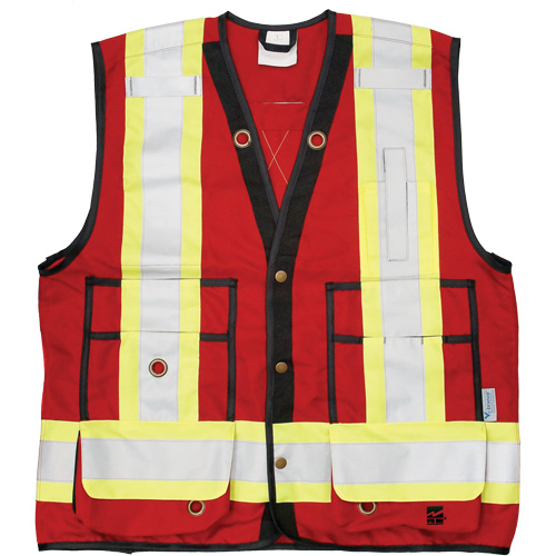 Veste d'arpenteur Open Road, Rouge, Grand, Polyester Kelford