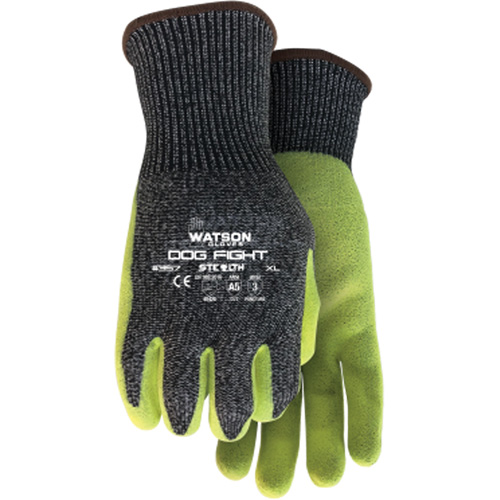 Stealth Dog Fight Cut Resistant Gloves, Size Medium, Nitrile Coated, Glass Fibre/HPPE/Nylon/Stainless Steel Shell, ASTM ANSI Level A5 Kelford