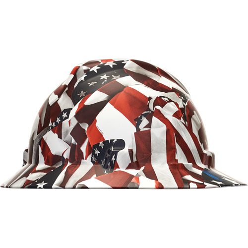 Casque de s&eacute;curit&eacute; &agrave; bordure compl&egrave;te Hydro Dip V-Gard, R&eacute;pond aux normes CSA type 1, Suspension Rochet, Non ventil&eacute; Kelford