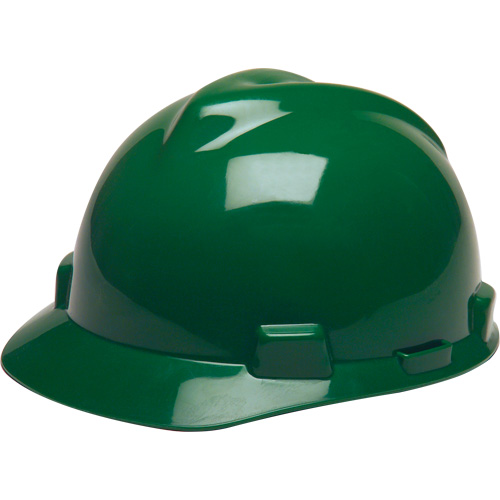 Casque de s&eacute;curit&eacute; avec rainures GREEN V-Gard, CSA type 1, Suspension Rochet Kelford