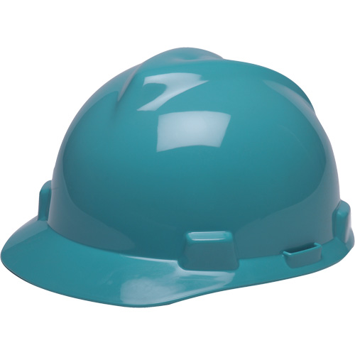 Casque de s&eacute;curit&eacute; avec rainures GREEN V-Gard, R&eacute;pond aux normes CSA type 1, Suspension Rochet Kelford