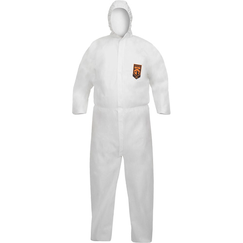 KleenGuard A40 Disposable Coveralls, Medium, White, Microporous Kelford