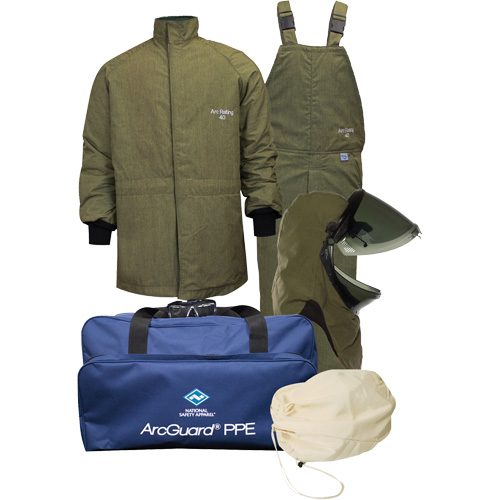 Arcguard Revolite XL Arc Flash Suit Kit with Lift Front Hood, 40 cal/cm² Kelford