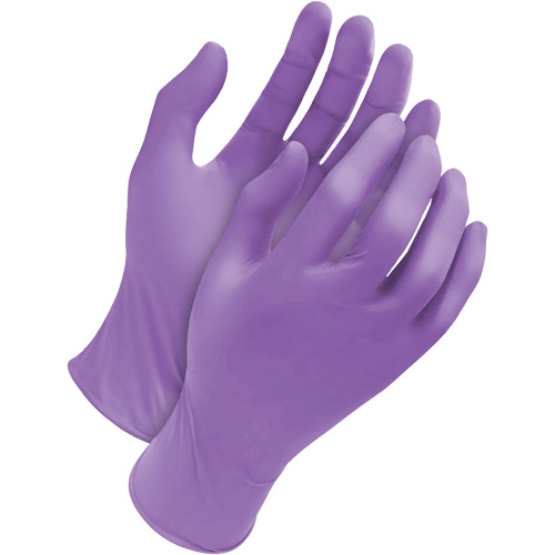 Deny Tripolymer Disposable Gloves, Large, Latex/Neoprene/Nitrile, 6-mil, Powder-Free, Purple Kelford