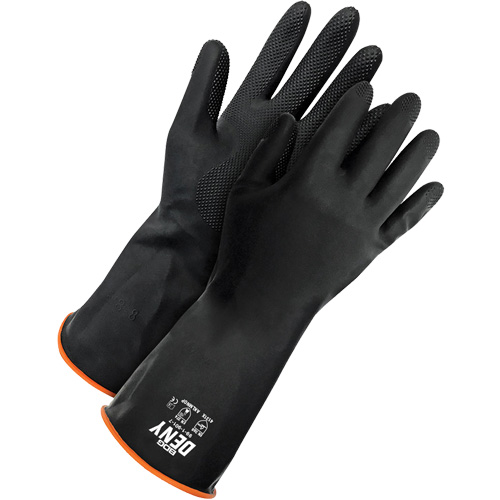 Gants r&eacute;sistants aux produits chimiques Deny, Taille 9, 12" lo, Latex de caoutchouc, Doublure en Ouat&eacute;e, Gant de calibre hiver Kelford