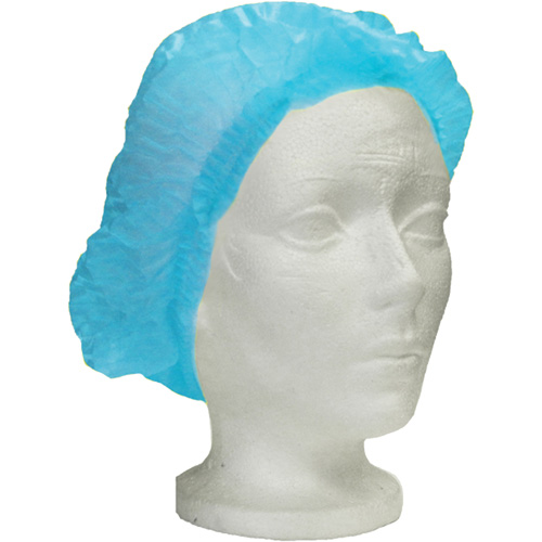 Bonnet bouffant pliss&eacute; Ronco Care, Polypropyl&egrave;ne, 24", Bleu Kelford