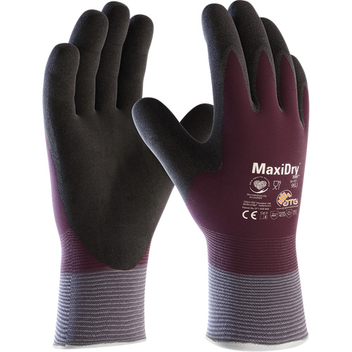 Gants enduits avec doublure isolante ATG MaxiDry Zero, Petit, R&ecirc;vetement Mousse de nitrile, Calibre 15, Enveloppe en Nylon/Spand Kelford