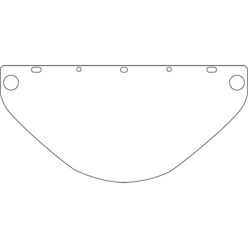 Visi&egrave;re de s&eacute;curit&eacute; universelle Dynamic, Polycarbonate, Teinte Transparent Kelford