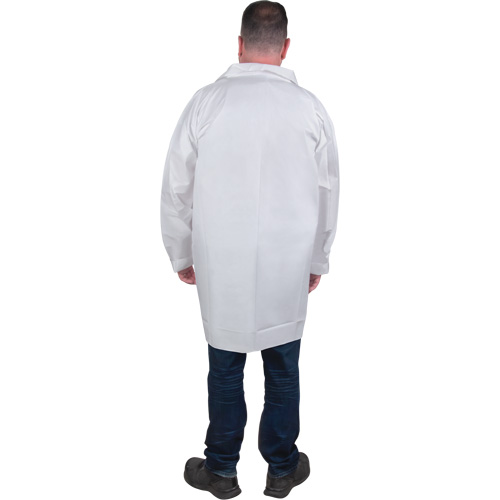 Protective Lab Coat, Microporous, White, Small Kelford